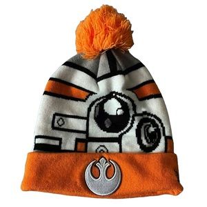 Official Star Wars x New Era BB-8 Orange and White Tuke Beanie